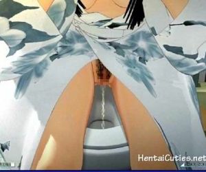 Anime teen masturbating..
